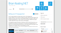 Desktop Screenshot of briankeating.net