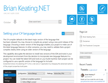 Tablet Screenshot of briankeating.net